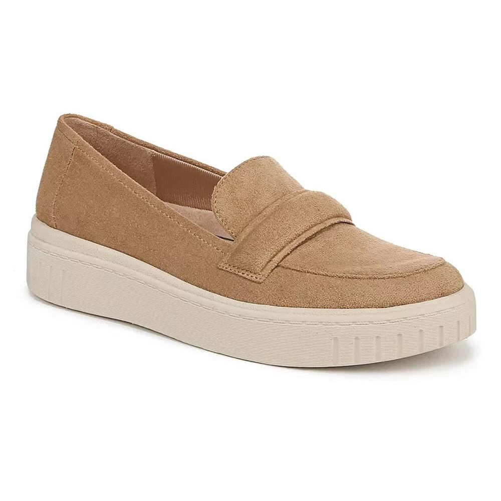 Lifestride women's geneva loafer flat cuoio taupe sz 7